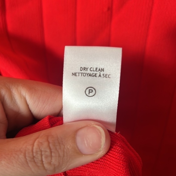 A.L.C. Koko Ribbed Red Mock Neck Top Size Large - Picture 5 of 6